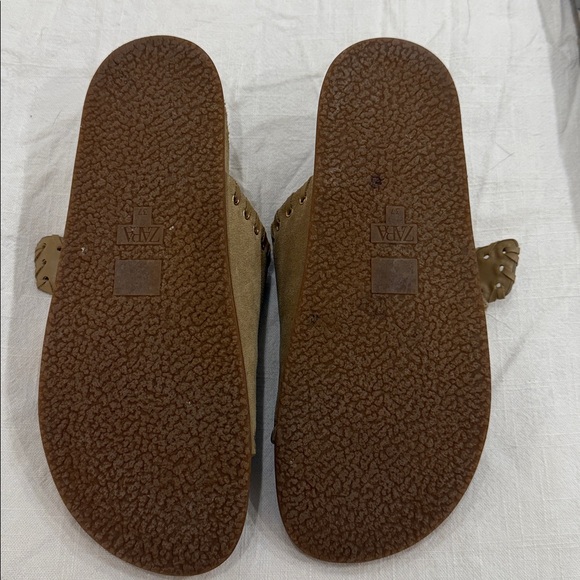 Zara Tan Suede Buckle Sandals {Size 37} - Picture 5 of 5